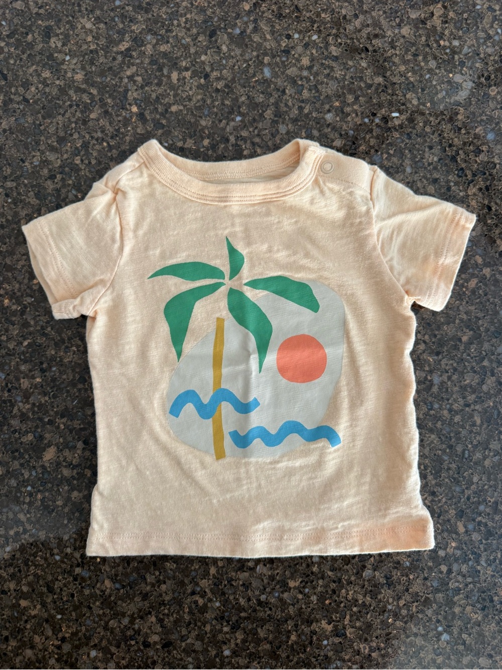 Little Co. by Lauren Conrad - Peach Palm Tree Graphic Tee - 6 mos.